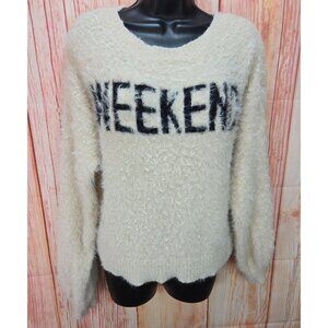 American Eagle Womens "Weekend" Fluffy Sweater Small